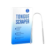 ISO Approved Good Quality Stainless Steel Metal Tongue Cleaner Scraper * 2