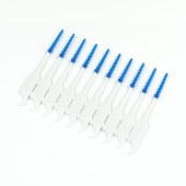 ISO Approved I Shape Soft Silicone Oral teeth Gum Care Plastic Interdental Brush Toothpick