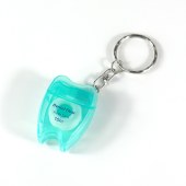 ISO Approved Mint Flavor Oral Hygiene 10m Tooth Shape Keychain box Flosser Dental Floss Pack of 7 colors