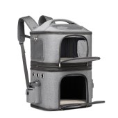 Amazon sells Detachable Double Pet Carrier Backpack for Cats and Small Dogs Cat Travel Carrier for 2 Cats Perfect rescue