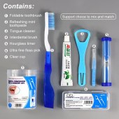 ISO Approved Customized Orthodontic Interdental Brush Tongue Cleaner Dental Floss Threader Pick Travel Oral Care Hygiene Kit