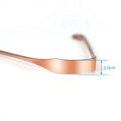 ISO Approved Customized Oral Care Copper Stainless Steel Metal Tongue Cleaner Scraper * 2