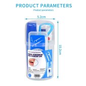 ISO Approved Customized Orthodontic Interdental Brush Tongue Cleaner Dental Floss Threader Pick Travel Oral Care Hygiene Kit