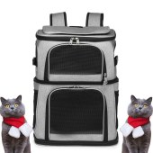 Twin Pet Most Popular Luxury Double Layer Pet Backpack Bolso Para Mascota Soft Cat Pet Backpack Double Backpack For Cats And Dog