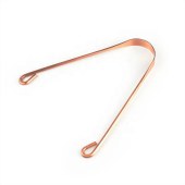 ISO Approved Customized Oral Care Copper Stainless Steel Metal Tongue Cleaner Scraper * 2