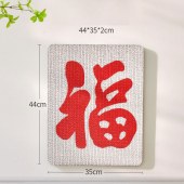 White Craft Paper Cat Scratcher Wall Mounted Scratching Board for Cats Mahjong Style Vertical Corrugated Scratch Board