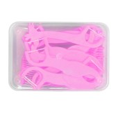 Ultra Floss Kids Dental Flosser Pick Plastic Toothpick With Case For Children Pack of 4 boxes(colors)