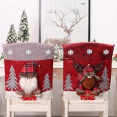 New imitation leather three-dimensional cartoon doll chair covers Santa-Claus table and chair covers kitchen dress up props