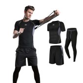 Men Running Clothing Gym Sports Quick Dry Fitness Yoga Wear Sportswear Tracksuit