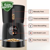 Video Wifi App Control Dog Cat Feeder Dispenser Auto Smart Remote Connected 4L Automatic Pet Food Bowl With Camera