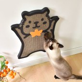 New Arrival Capybara Shape Cat Scratcher Vertical Scratching Board for Cats Kittens Cardboard Wall Mounted Scratch Board