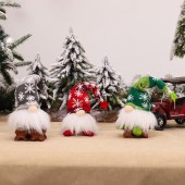 Handmade LED Light Nordic Dangle Leg Swedish Tomte Xmas Gnome Table Decor Plush Christmas Gnome Ornaments