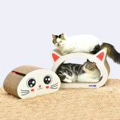 Cats Toy Scratching Board for Indoor Cats Corrugated Cardboard cat Scratcher with Catnip