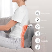 Portable Full Body Back Electric Home Car Vibrating Heated Shiatsu Neck Massage Pillow Cushion With Heat Shiatsu Massage Cushion