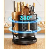 360 Degree Knife Holder Counter-top storage containers block organizer knife rack metal kitchen storage box