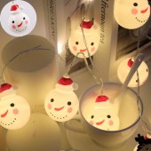 Charming LED Christmas String Lights - Santa, Snowman & More - Perfect for Indoor Holiday Decor, Parties & Bedroom Ambiance [Batteries Not Included]