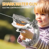 Automatic Electric Squirt Gun Toys Swimming Pool Summer Water Games B/O Shark Water Gun For Kids