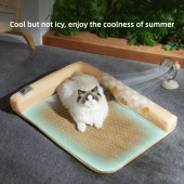 Dog Pet Bed Sofa Mat Cooling Pad Supplies Summer Cat and Dog Bed Suitable for All Seasons