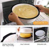 Kitchen 10" Silicone Non-stick Round Cheese Layer Cake Baking Pans Birthday Cake Mould