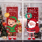 Flag Hanging Door Window Curtain Other Festival Decoration For Christmas Door Panel Covers Home Gift Wall Santa Claus