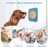 Dog Cat Slow Feeder Lick Pad with Suction Cups Calming Treat Mat Dog Puzzle Toys Pet Training Pad