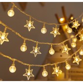 Solar small star string light decorative room party decoration christmas lights