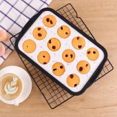 Bakeware 12 Cups Silicone Nonstick Round Muffin Pan Baking Tray Mousse Cake Mould