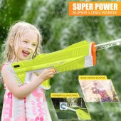 Electric Water Gun for Kids Squirt Guns Full Automatic Water Absorption Soaker Water Blaster Summer Outdoor Pool Toys for Kids