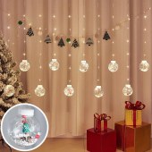 LED String Lights Christmas Wishing Ball Curtain Lights Fairy Lights Old Snowman Tree Holiday Lights Outdoor Room Decoration Atmosphere Lights