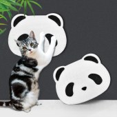 Panda Shape Cat Scratcher Vertical Scratching board for cats Corrugated Scratch Board post to wall for decoration