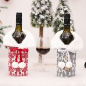 Christmas Wine Bottle Cover Merry Christmas Wine Bottle Toppers Decorative Navidad Noel For Table Christmas Decorations