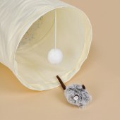 Cat Tunnel Mini Simulation Mouse Plush Cat Pet Chasing Toy Set