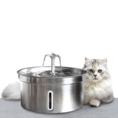 Pet Water Dispenser Stainless Steel Cat Water Feeder Fountain Automatic Circulation Electronic Pet Supplies Smart Drinking Dog