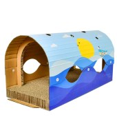 Pet Toys Cat tunnel for scratching corrugated scratch board cat scratcher with catnip free