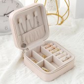 Wholesale Mini Travel Jewelry Case Portable Ring Earring Storage Organizer Custom Small Pu Leather Jewellery Box