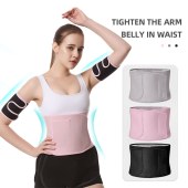 Neoprene Waist Trimmer Silver Ion Waist Trainer Belt Slimming Belt with pocket on the belt