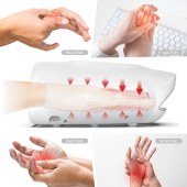 Cordless Electric 5 Levels Air Compression Carpal Tunnel Hand Massager Touch screen 2024 For Finger Pain Relief