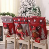 New imitation leather three-dimensional cartoon doll chair covers Santa-Claus table and chair covers kitchen dress up props