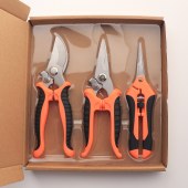 3 Pack Garden Pruning Shears, Stainless Steel Gardening Scissors Garden Clippers, Pruning Snips for Gardening Garden Tools