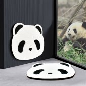 Panda Shape Cat Scratcher Vertical Scratching board for cats Corrugated Scratch Board post to wall for decoration