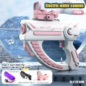 Battle Water Game Shooting Water Guns 140ml Capacity Automatic Continuous Emission Space Electric Water Gun For Kids