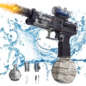 Boys' Teaser Electric Defense Power Toy Gun, Strong Plastic Electric Shooting Water Gun Toy, Chinese Water Gun Toy