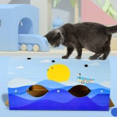 Pet Toys Cat tunnel for scratching corrugated scratch board cat scratcher with catnip free