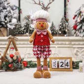 Christmas Decoration Creative Cute Chef Couple Gingerbread Man Scalable Doll Home Decoration Christmas Ornament