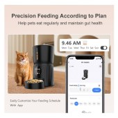 Video Wifi App Control Dog Cat Feeder Dispenser Auto Smart Remote Connected 4L Automatic Pet Food Bowl With Camera