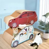 Car Shape Cat House Cat Scratcher for Cat Hideout Play and Scratch Ultimate Cat Scratch Bed Long lasting