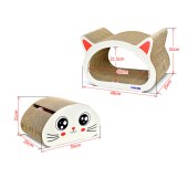 Cats Toy Scratching Board for Indoor Cats Corrugated Cardboard cat Scratcher with Catnip