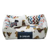 Comfortable new design small pet beds & accessories soft plush warmth luxury dog cat bed for large dogs