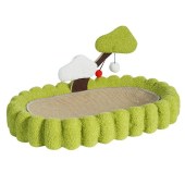 Cat scratching board cat nest integrated non-shedding durable large oval basin cat claw board scratch-resistant round cat bed