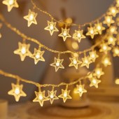 Solar small star string light decorative room party decoration christmas lights